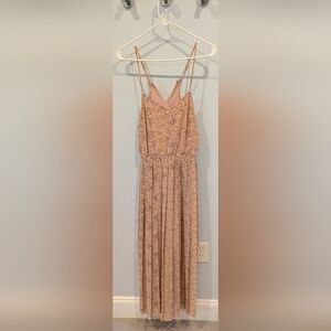 Bar III XS Peach And Black Maxi Dress
